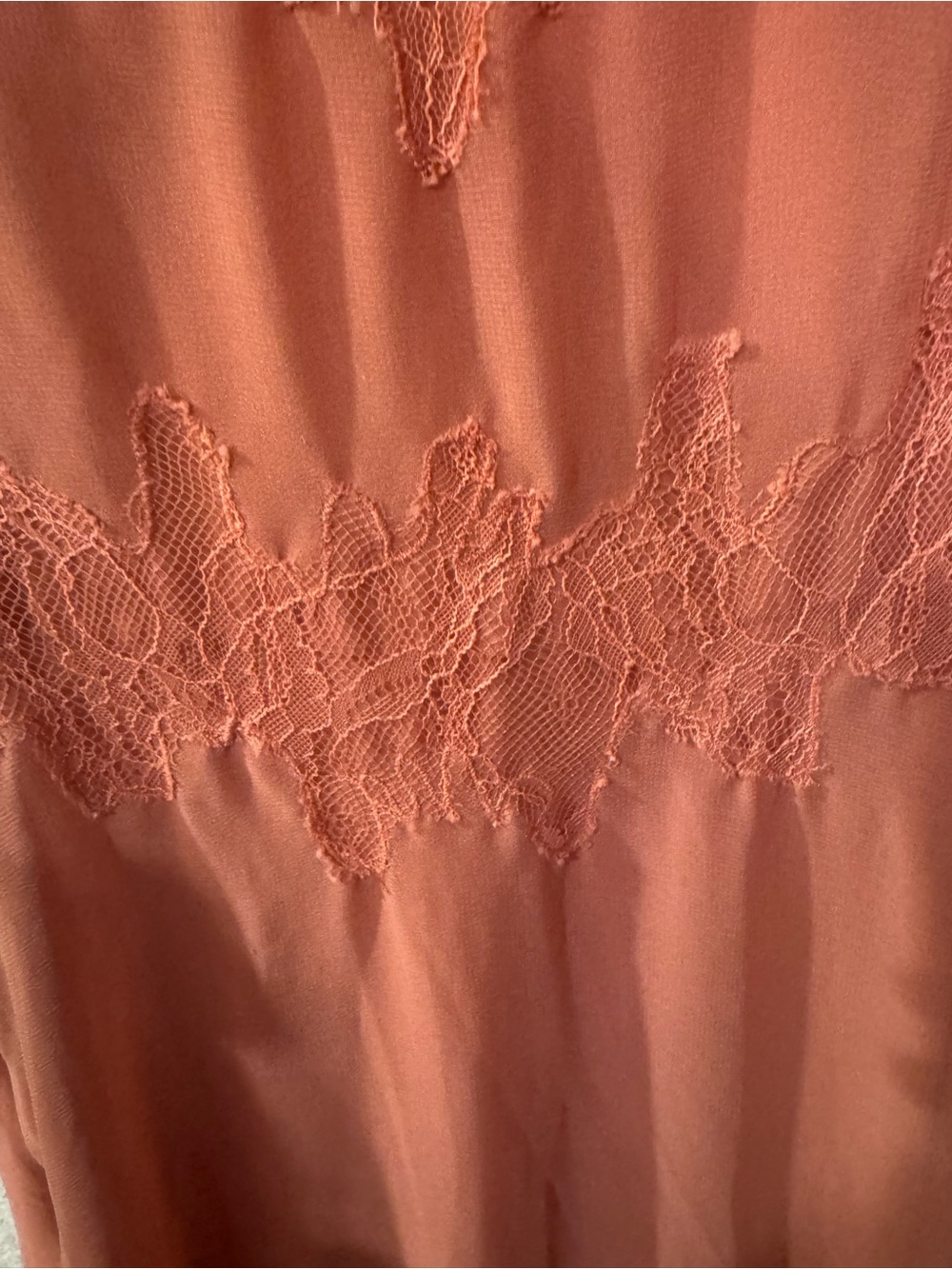 Anthropologie Dusty Rose Lace Maxi Dress Size Medium Romantic Boho - Picture 10 of 15